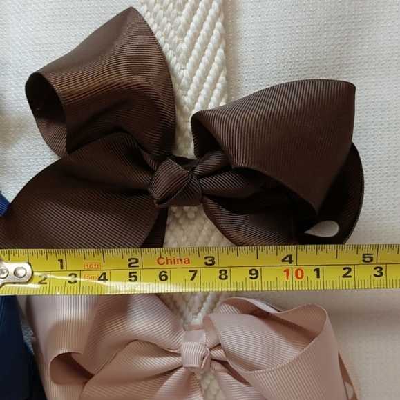 Hair Bows Grosgrain Ribbon Set of 5 - Picture 2 of 8